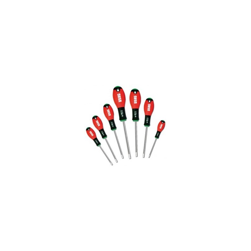 SERIE DI 7 GIRAVITI CON IMPRONTA TORX  USAG 322 STX S7