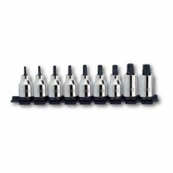 SERIE DI 9 CHIAVI A BUSSOLA PER VITI CON IMPRONTA TORX 233 1/2 " NTX/S9 USAG