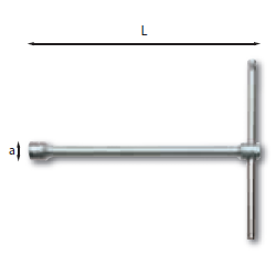 CHIAVI A T SEMPLICI CON BOCCA ESAGONALE 275 USAG