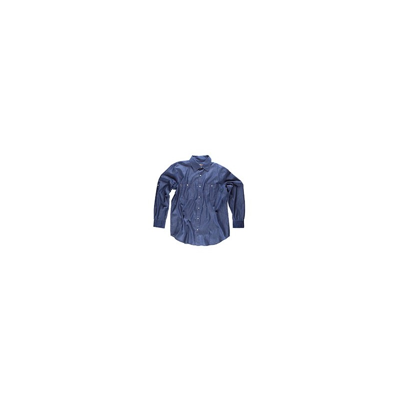 CAMICIA CAMICIA JEANS UOMO MANICA LUNGA BASIC B8700