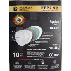 25 MASCHERINE FFP2 NERE MASK CE 95% filtraggio PARMASK