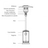 Stufa a fungo GPL 5-14kw da esterno XONE