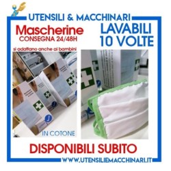 10 MASCHERINE IN COTONE LAVABILE Italiane